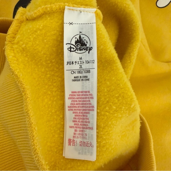 Disney Parks Mickey Sweatshirt Yellow Size Medium Unisex Graphic Embroidery - Picture 5 of 11